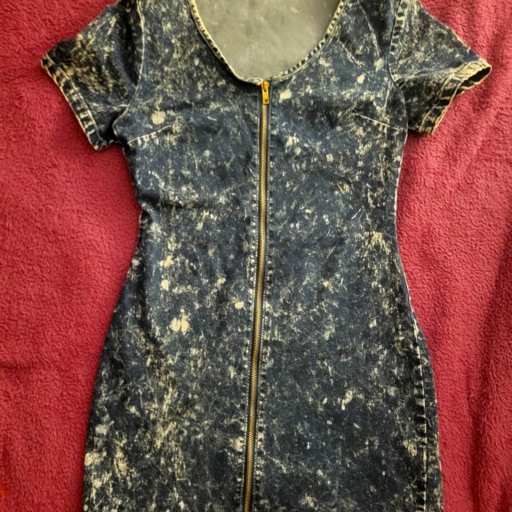 Zip up Jean dress